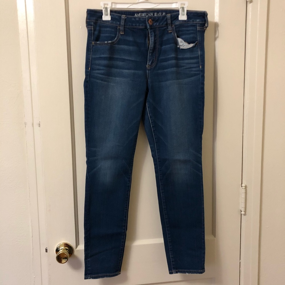 Midrise skinny jeans